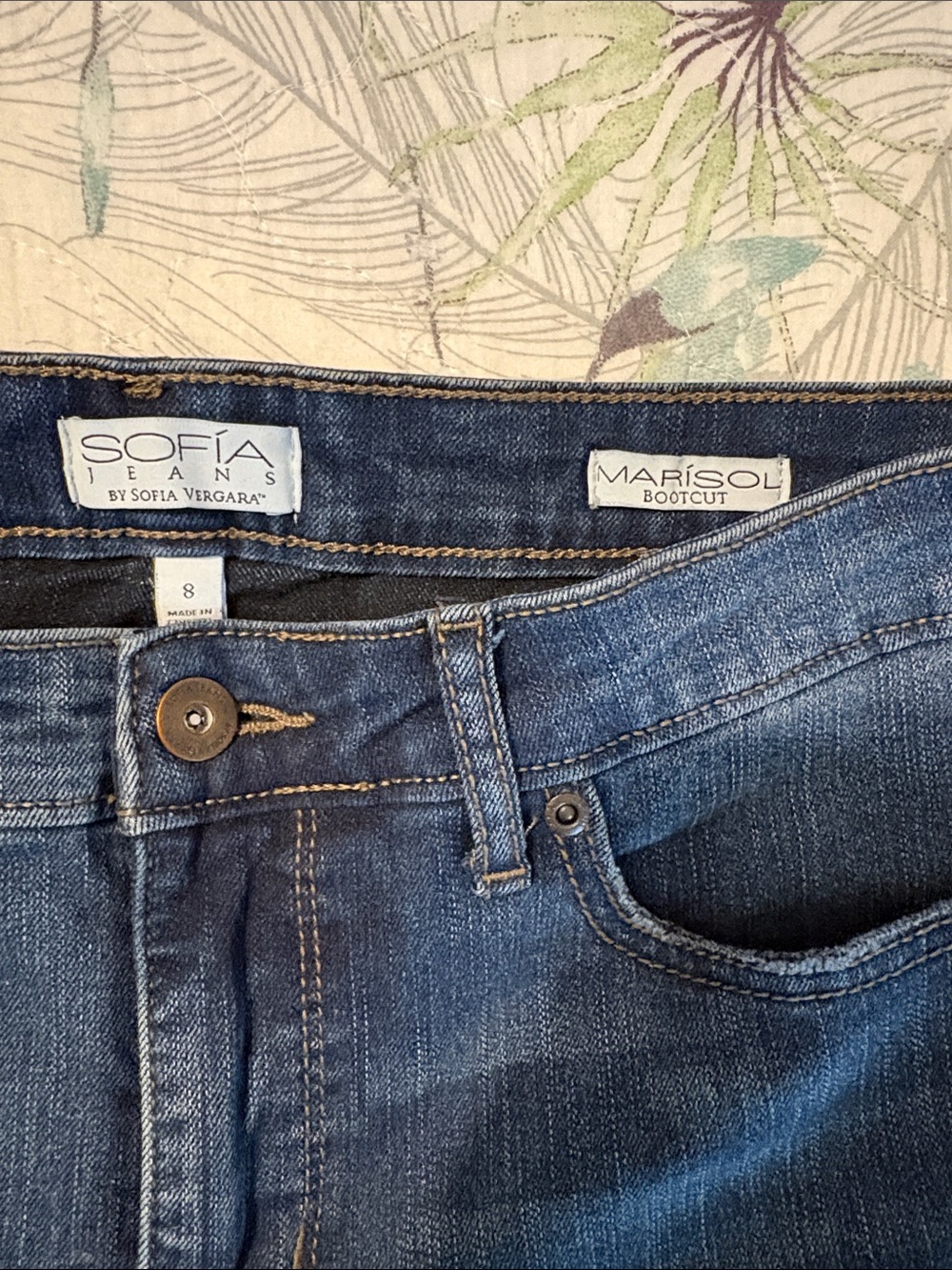 Sofia Jeans Marisol Bootcut Dark Blue Bootcut Stretch Jeans - Picture 3 of 5